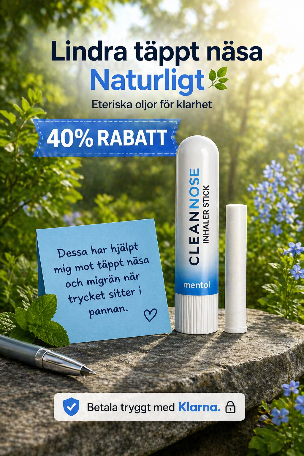 CleanNose - Mentolstift För Näsan